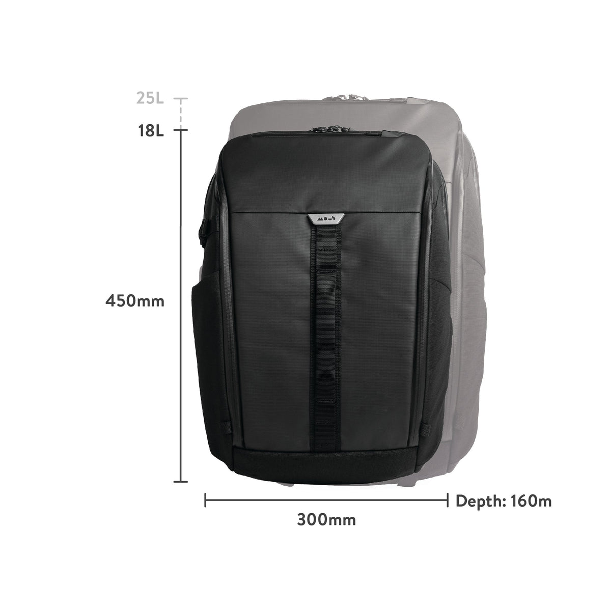 Protective Waterproof Backpack Everyday Zip Bag Commuter | 18 litres