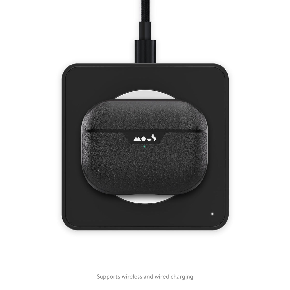 Black Leather AirPods Pro Case