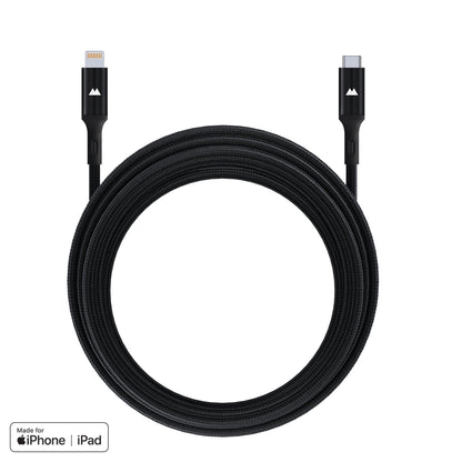 Apple iPhone certified charging cable lightning to USB-C safe quick fast charging long-lasting cable | 3m