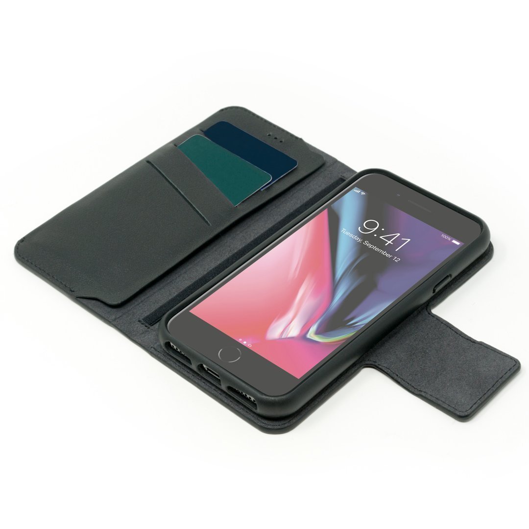 Black Leather Best Accessory iPhone 8/7/6 Flip Wallet |