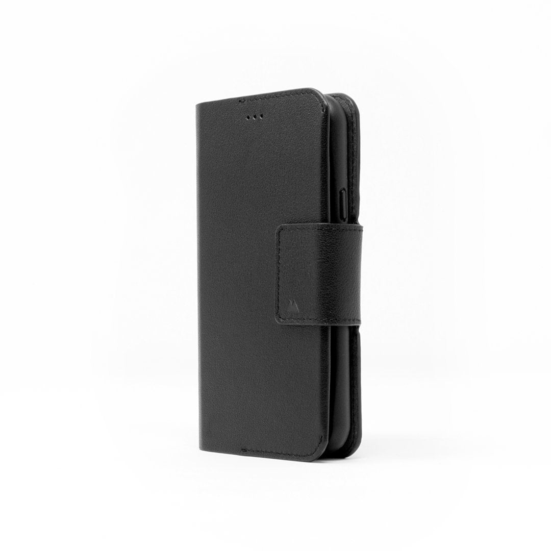 hover-image, Black Leather Best Accessory Samsung S8 Flip Wallet | Galaxy S8