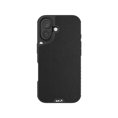 MagSafe compatible iPhone 16 phone case black leather protective | iPhone 16,iPhone 16 Plus