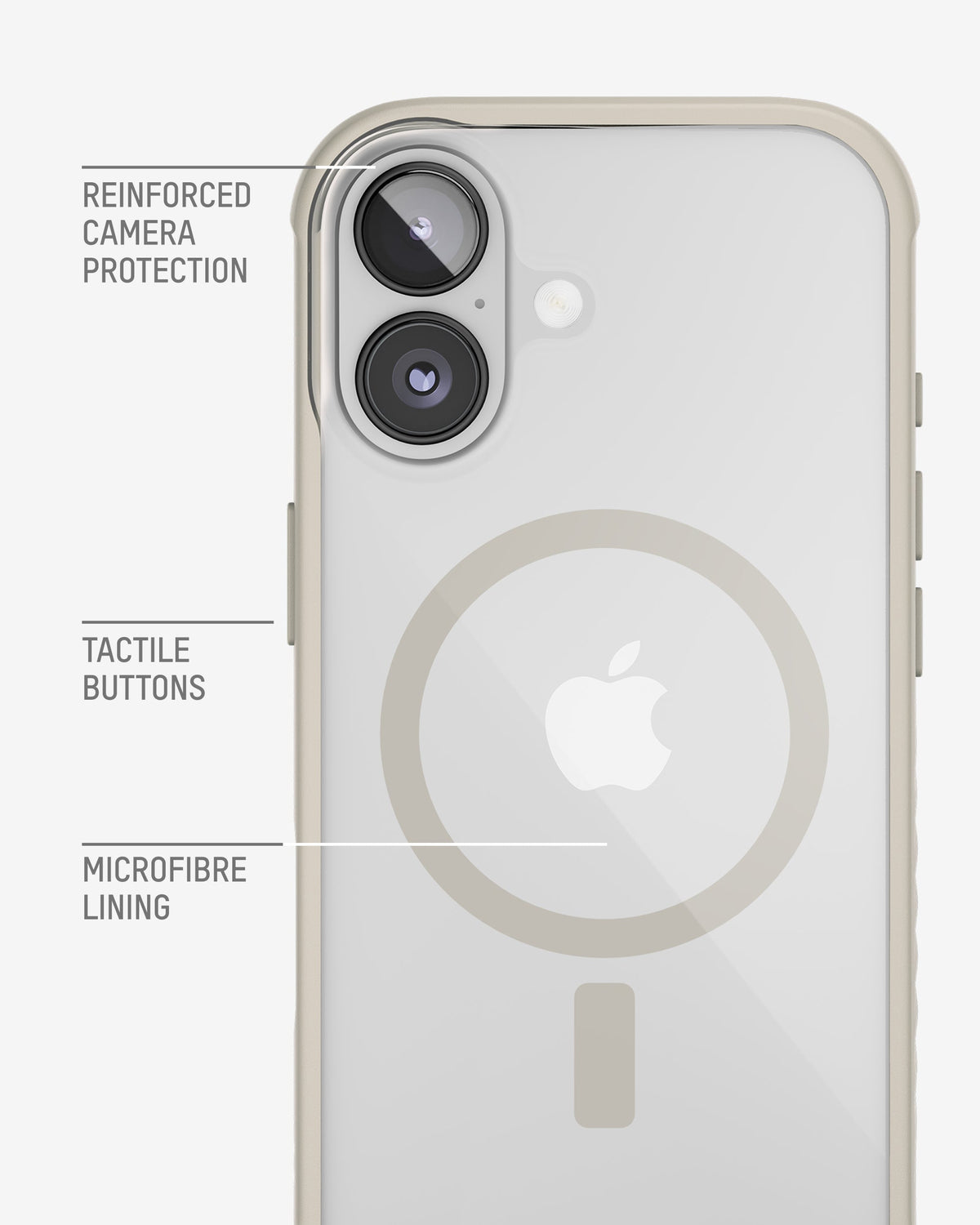 Clarity Phone Case - Stone